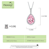 PrinSis Fairy Necklace Charm Big Water Drop Pendant