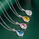 PrinSis Fairy Necklace Charm Big Water Drop Pendant