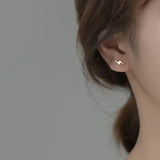 PrinSis 925 Silver Lightning Stud Earrings Women Anti-allergy Jewelry Gift