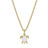 PrinSis Turtle Necklace Women Girls Minimalist Mini Animal Pendant Necklace