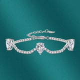 PrinSis Multicolor Drop Shaped Bracelets Wedding Jewelry