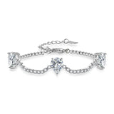 PrinSis Multicolor Drop Shaped Bracelets Wedding Jewelry