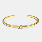 Adjustable Zircon Opening Bangle Bracelet for Women