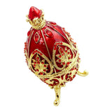 European Easter Egg Jewelry Box Jewel Storage Organizer Decor