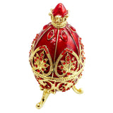 European Easter Egg Jewelry Box Jewel Storage Organizer Decor