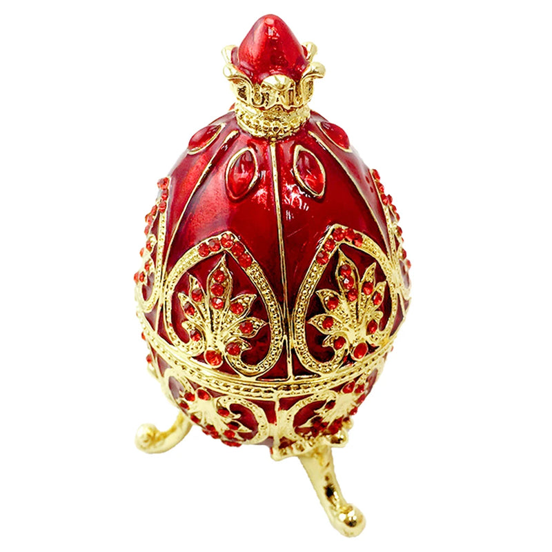 European Easter Egg Jewelry Box Jewel Storage Organizer Decor