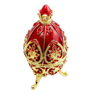 European Easter Egg Jewelry Box Jewel Storage Organizer Decor