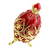 European Easter Egg Jewelry Box Jewel Storage Organizer Decor