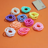 Princess Bracelets 10Pcs for Girls Pearl Bead Jewelry Set Party Favor Costume