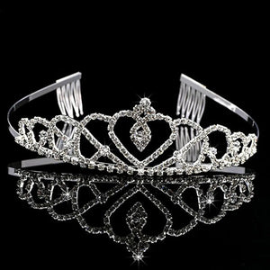 Princess Bridal Crystal Tiara Headband Combs Wedding Party Hair Jewelry
