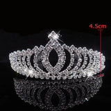 Princess Bridal Crystal Tiara Headband Combs Wedding Party Hair Jewelry