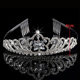 Princess Bridal Crystal Tiara Headband Combs Wedding Party Hair Jewelry