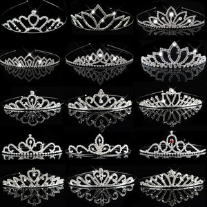 Princess Bride Crown Bridal Hair Accessories Crystal Headband Wedding Jewelry