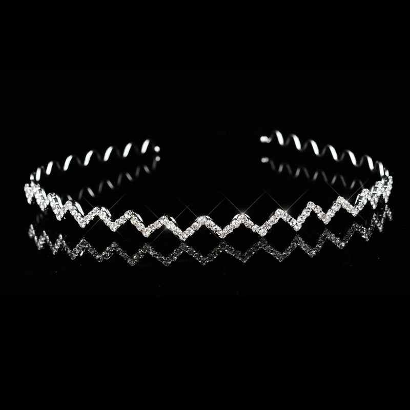 Princess Bride Crown Bridal Hair Accessories Crystal Headband Wedding Jewelry