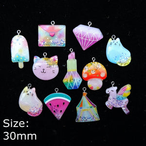 Princess Avocado Earring Charms Lollipop Bracelets DIY Craft