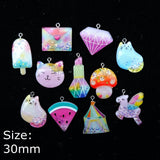 Princess Avocado Earring Charms Lollipop Bracelets DIY Craft