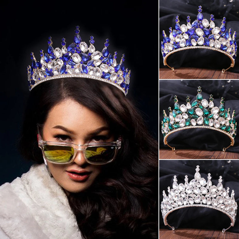 Princess Crown Headband Round Hook Headband Women Eye-catching Crown