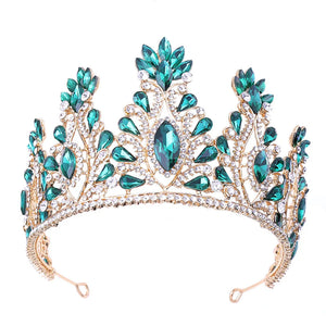 Princess Crown Headdress Bride Wedding Rhinestone Crystal Hair Accessories