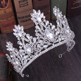Princess Crown Headdress Bride Wedding Rhinestone Crystal Hair Accessories