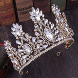 Princess Crown Headdress Bride Wedding Rhinestone Crystal Hair Accessories