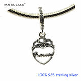 Princess Crown Heart Charms DIY 925 Silver Bracelets Jewelry Beads
