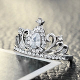Princess Crown Style Rings For Women - Rose & Jewelry Gift