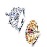 Princess Crown Style Rings For Women - Rose & Jewelry Gift