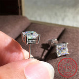 2CT Diamond Test Passed Moissanite Stud Earrings