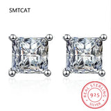 2CT Diamond Test Passed Moissanite Stud Earrings