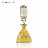 Princess Dress Charm for Bracelets 925 Silver