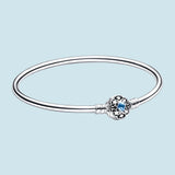 Jasmine Bangle 925 Silver Charm Pendant Jewelry for Women