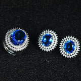 Crystal Sapphire Gemstones Pendant Necklaces for Women