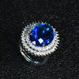 Crystal Sapphire Gemstones Pendant Necklaces for Women