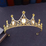 Metal Tiara Crown Headband for Girls Dance Party