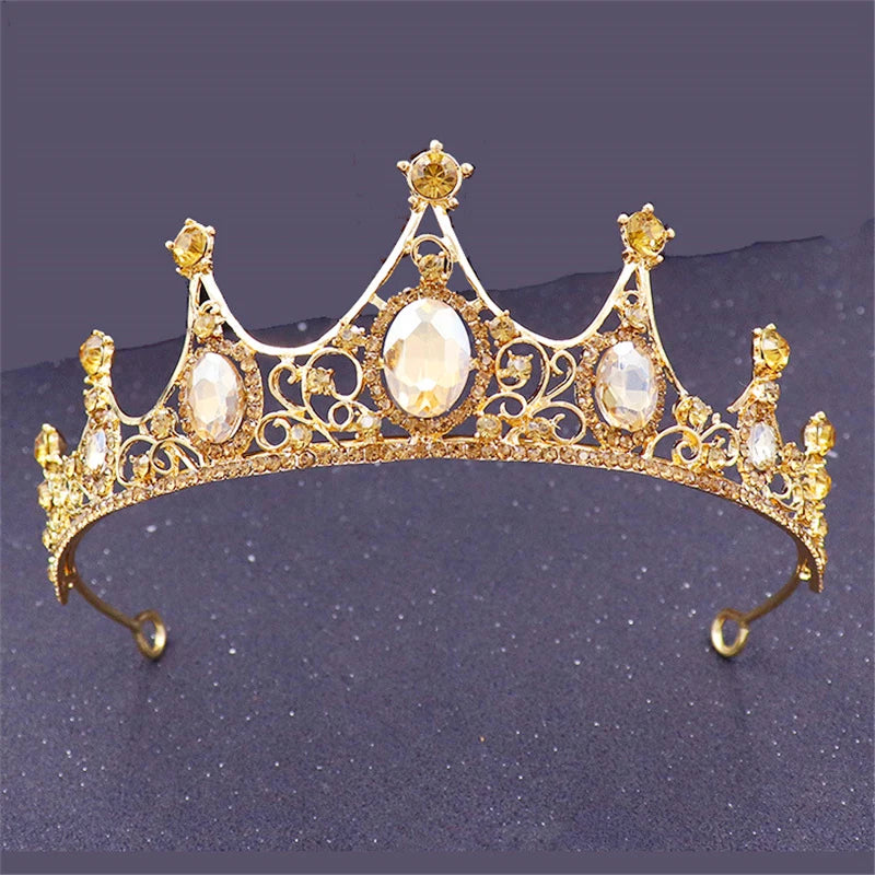 Metal Tiara Crown Headband for Girls Dance Party