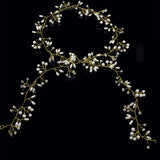 Rhinestone Tiara Pearl Headband Bridal Headpiece