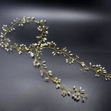 Rhinestone Tiara Pearl Headband Bridal Headpiece