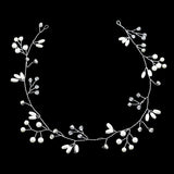 Rhinestone Tiara Pearl Headband Bridal Headpiece