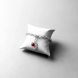 Princess Ring & Crown Charm Pendant, 925 Sterling Silver Romantic Gift