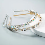Crystal Hair Jewelry Headband Tiara Crown for Women Bride