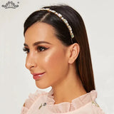 Crystal Hair Jewelry Headband Tiara Crown for Women Bride