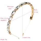 Crystal Hair Jewelry Headband Tiara Crown for Women Bride