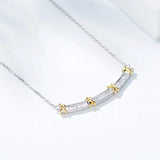Princess Cut Diamond Cross Pendant in 925 Sterling Silver