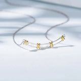 Princess Cut Diamond Cross Pendant in 925 Sterling Silver
