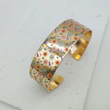 Silver Plated Flower Bracelet Bangle for Women Girls