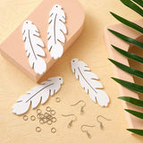 Sublimation Feather Earrings Double Sided Heat Transfer Blank