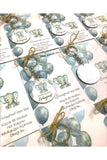 Wooden Elephant Keychain Set for New Born or Birthday (16 PCs)