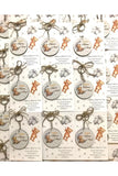 Teddy Bear Wood Keychain (16 PCs)