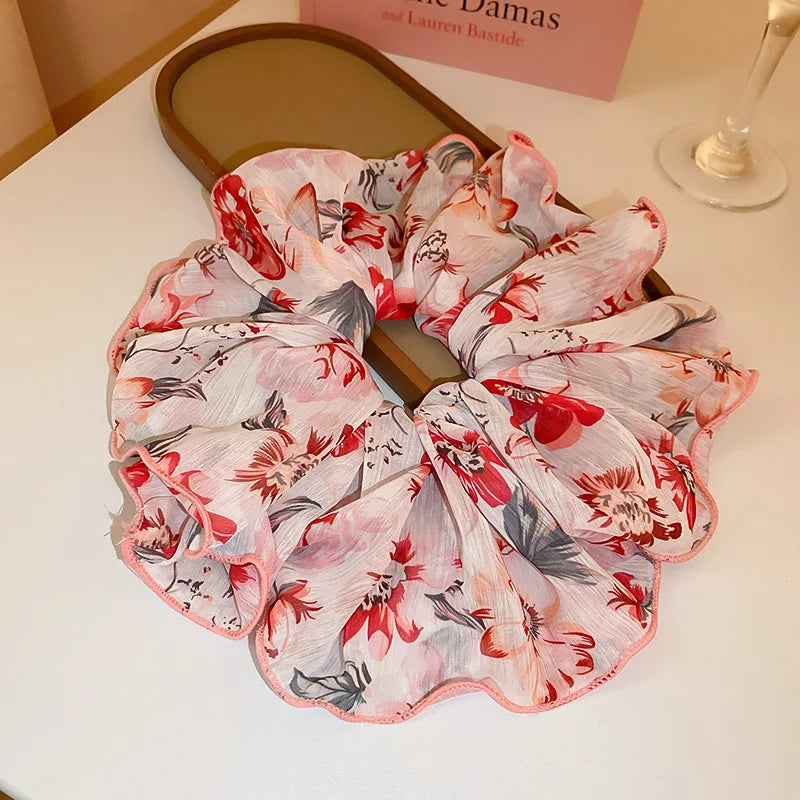Oversized Circular Hair Ties French Headwear Hair Accessories