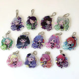 Pripara Anime Keychain Set - Laala, Mirei, Sophy, Dorothy, Acrylic Strap